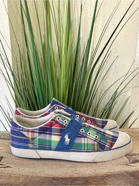 Polo Ralph Lauren Gardener Marlin Madras Sneakers